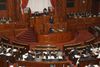Photograph of the Prime Minister delivering an address during the plenary session of the House of Councillors 2