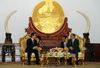 Photograph of the meeting with the President of the Lao People's Democratic Republic, Secretary General of the Lao People's Revolutionary Party